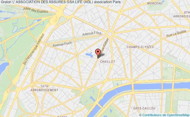 plan association L' Association Des Assures Gsa Life (agl) Paris