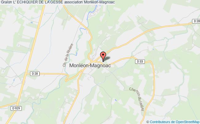 plan association L' Echiquier De La Gesse Monléon-Magnoac