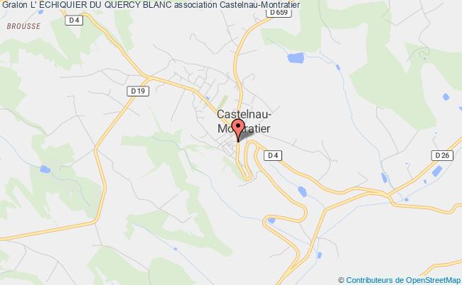 plan association L' Échiquier Du Quercy Blanc Castelnau Montratier-Sainte-Alauzie