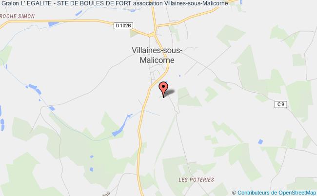 plan association L' Egalite - Ste De Boules De Fort Villaines-sous-Malicorne