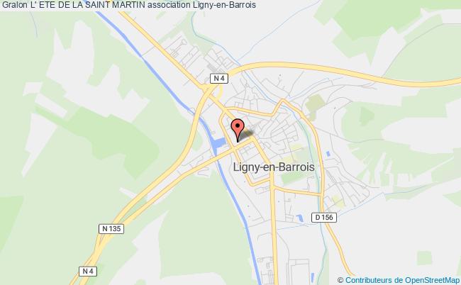 plan association L' Ete De La Saint Martin Ligny-en-Barrois