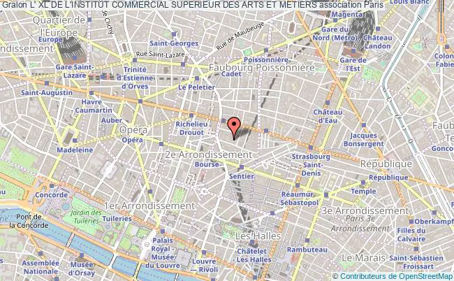 plan association L' Xl De L'institut Commercial Superieur Des Arts Et Metiers Paris