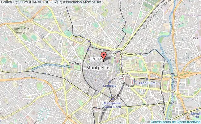 plan association L'@psychanalyse (l'@p) Montpellier