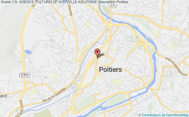 plan association L'a. Agence Culturelle Nouvelle-aquitaine Poitiers