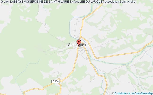 plan association L'abbaye Vigneronne De Saint Hilaire En VallÉe Du Lauquet Saint-Hilaire