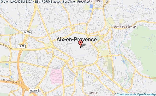 plan association L'academie Danse & Forme Aix-en-Provence
