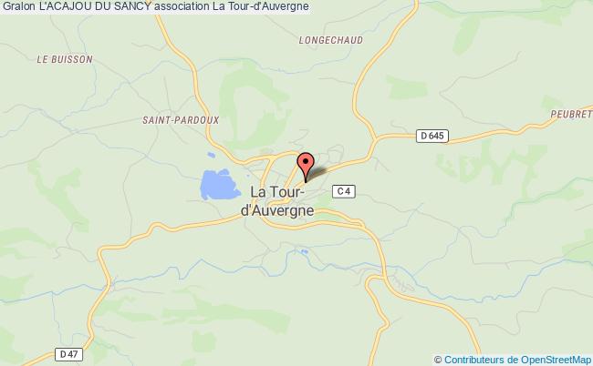 plan association L'acajou Du Sancy La    Tour-d'Auvergne