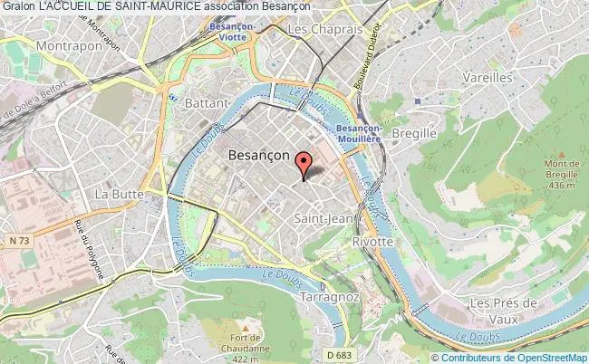 plan association L'accueil De Saint-maurice Besançon
