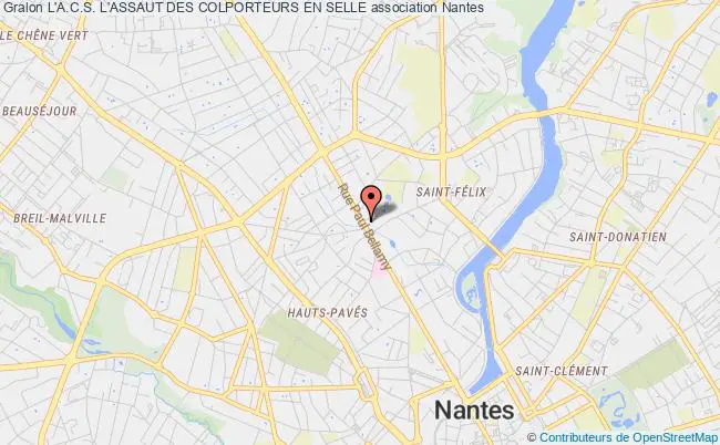 plan association L'a.c.s. L'assaut Des Colporteurs En Selle Nantes