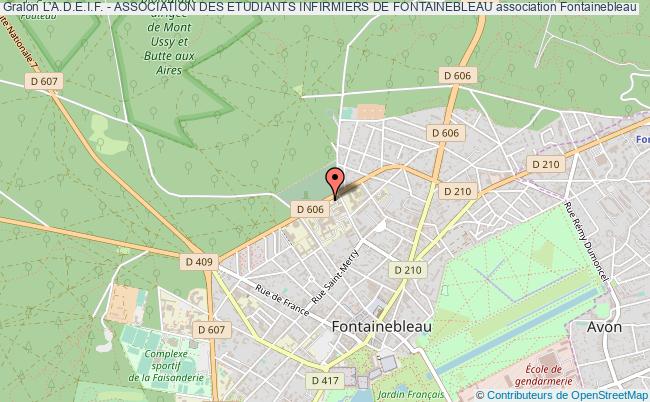 plan association L'a.d.e.i.f. - Association Des Etudiants Infirmiers De Fontainebleau Fontainebleau