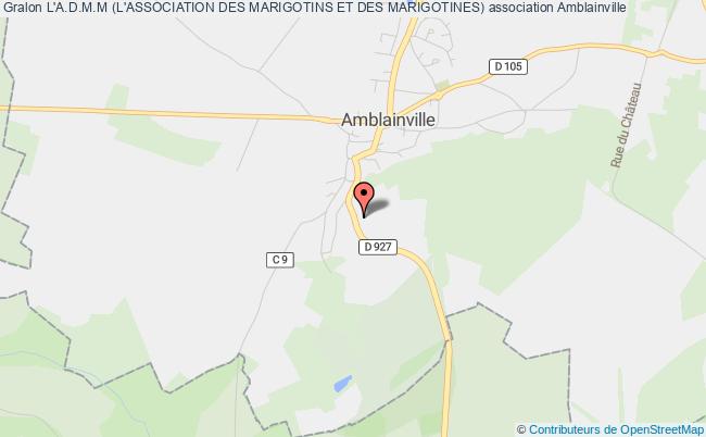 plan association L'a.d.m.m (l'association Des Marigotins Et Des Marigotines) Amblainville