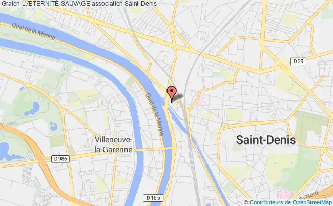 plan association L'ÆternitÉ Sauvage Saint-Denis