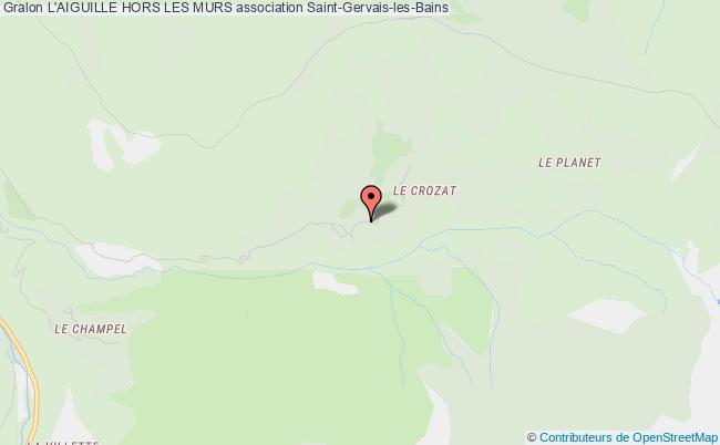plan association L'aiguille Hors Les Murs Saint-Gervais-les-Bains