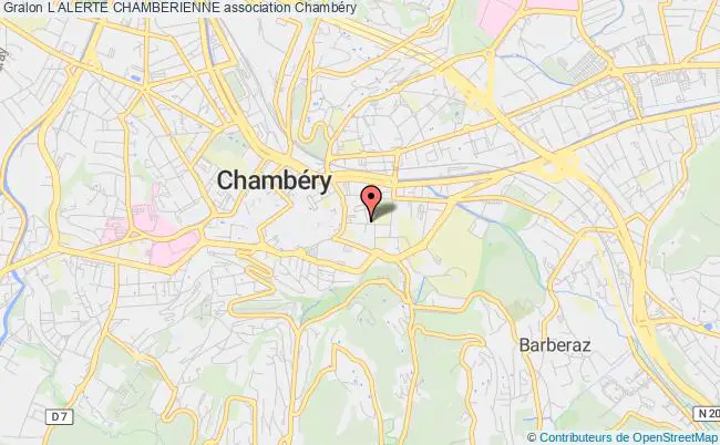 plan association L Alerte Chamberienne Chambéry