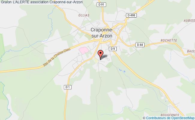 plan association L'alerte Craponne-sur-Arzon