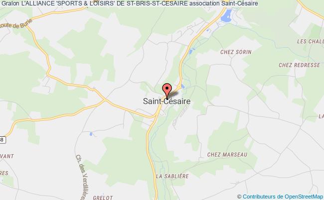 plan association L'alliance 'sports & Loisirs' De St-bris-st-cesaire Saint-Césaire