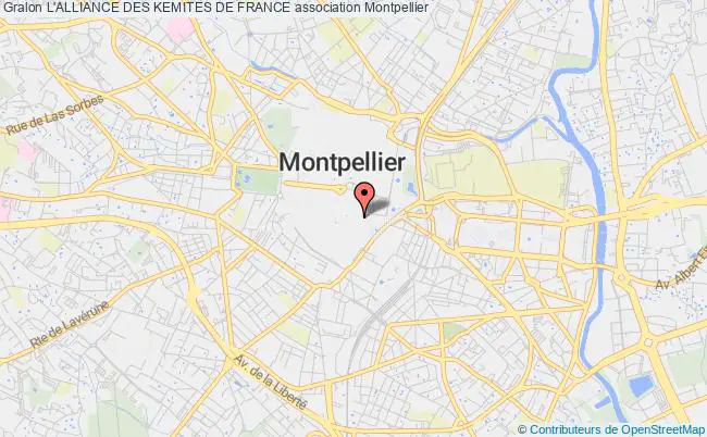 plan association L'alliance Des Kemites De France Montpellier