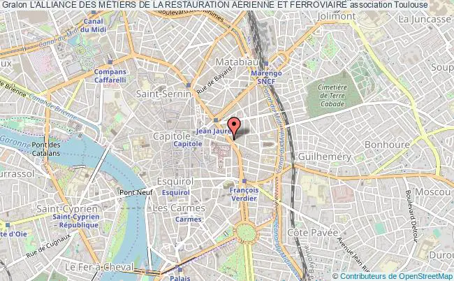 plan association L'alliance Des MÉtiers De La Restauration AÉrienne Et Ferroviaire Toulouse
