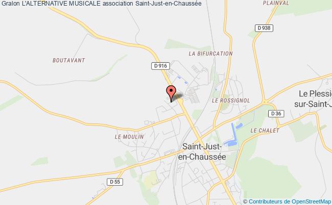 plan association L'alternative Musicale Saint-Just-en-Chaussée