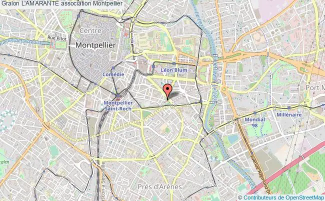 plan association L'amarante Montpellier