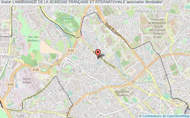 plan association L'ambassade De La Jeunesse FranÇaise Et Internationale Montpellier