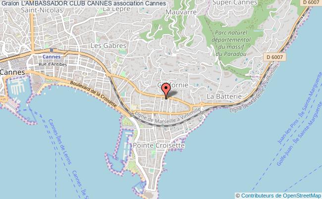 plan association L'ambassador Club Cannes Cannes