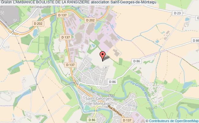 plan association L'ambiance Bouliste De La Rangiziere Saint-Georges-de-Montaigu