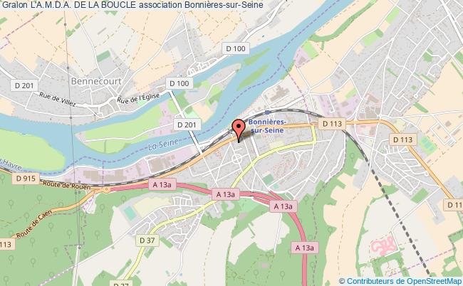 plan association L'a.m.d.a. De La Boucle Bonnières-sur-Seine