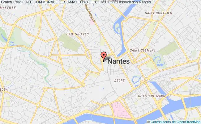 plan association L'amicale Communale Des Amateurs De Blindtests Nantes
