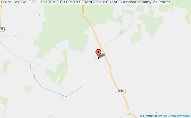 plan association L'amicale De L'academie Du Sphynx Francophone (aasf) Sancy-lès-Provins