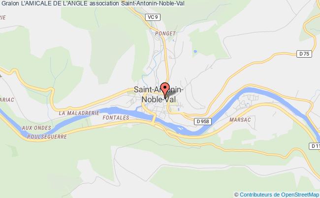 plan association L'amicale De L'angle Saint-Antonin-Noble-Val