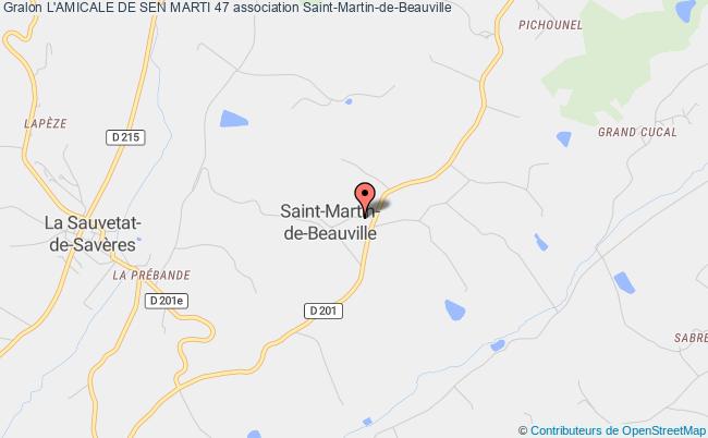 plan association L'amicale De Sen Marti 47 Saint-Martin-de-Beauville