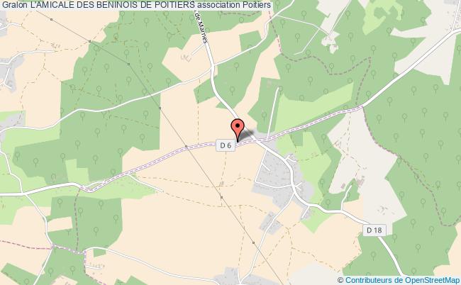 plan association L'amicale Des Beninois De Poitiers Poitiers
