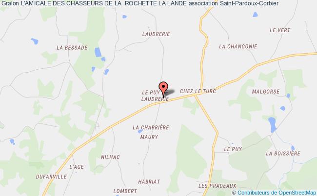 plan association L'amicale Des Chasseurs De La  Rochette La Lande Saint-Pardoux-Corbier