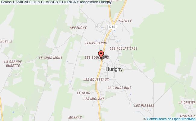 plan association L'amicale Des Classes D'hurigny Hurigny