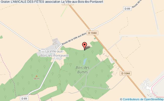 plan association L'amicale Des FÊtes La    Ville-aux-Bois-lès-Pontavert