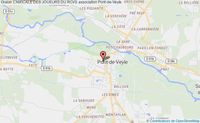 plan association L'amicale Des Joueurs Du Rcvs Pont-de-Veyle