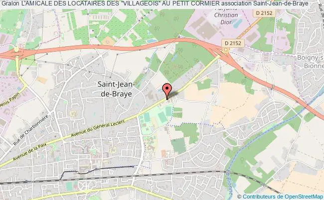 plan association L'amicale Des Locataires Des "villageois" Au Petit Cormier Saint-Jean-de-Braye