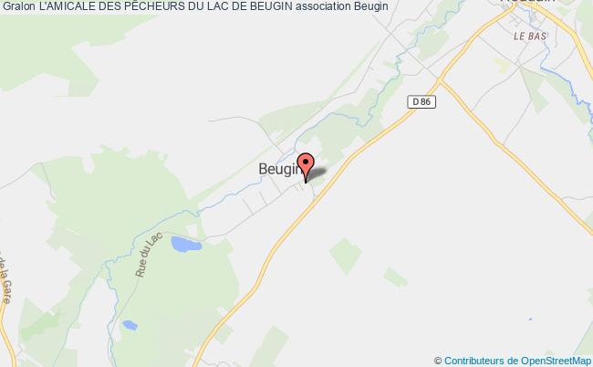 plan association L'amicale Des PÊcheurs Du Lac De Beugin Beugin