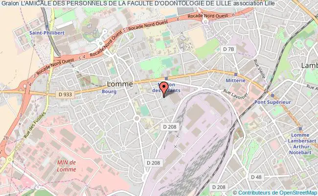 plan association L'amicale Des Personnels De La Faculte D'odontologie De Lille Lille