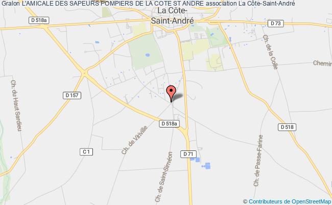 plan association L'amicale Des Sapeurs Pompiers De La Cote St Andre La Côte-Saint-André