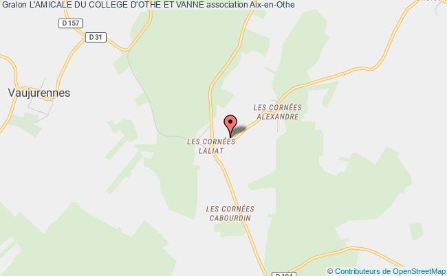 plan association L'amicale Du College D'othe Et Vanne Aix-Villemaur-Pâlis