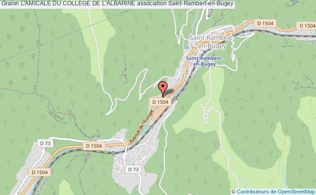 plan association L'amicale Du College De L'albarine Saint-Rambert-en-Bugey
