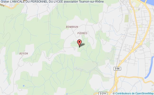 plan association L'amicale Du Personnel Du Lycee Tournon-sur-Rhône