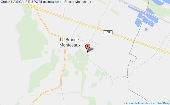 plan association L'amicale Du Port La    Brosse-Montceaux