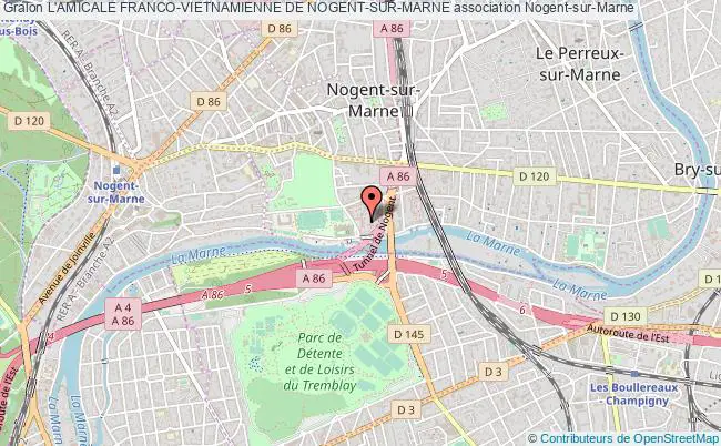 plan association L'amicale Franco-vietnamienne De Nogent-sur-marne Nogent-sur-Marne