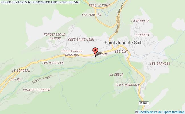 plan association L'aravis 4l Saint-Jean-de-Sixt