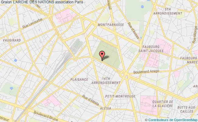 plan association L'arche Des Nations PARIS