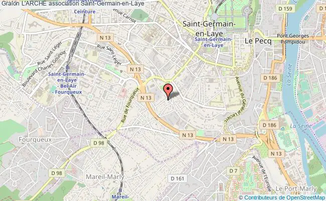 plan association L'arche Saint-Germain-en-Laye