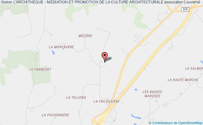 plan association L'archithÈque - MÉdiation Et Promotion De La Culture Architecturale Louverné